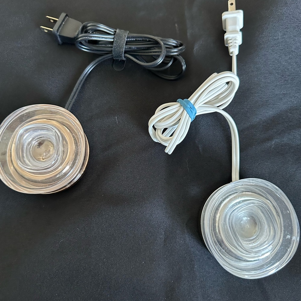 Transparent Glass Charging Pad with Dual Cables